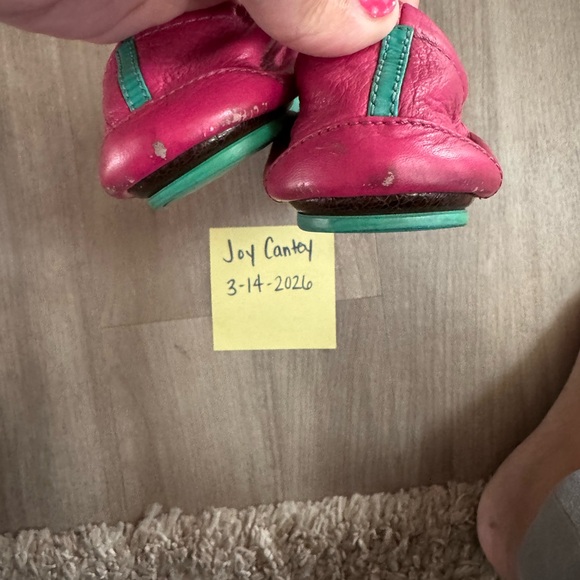 Tieks Vibrant Red Leather Flats - Picture 3 of 3